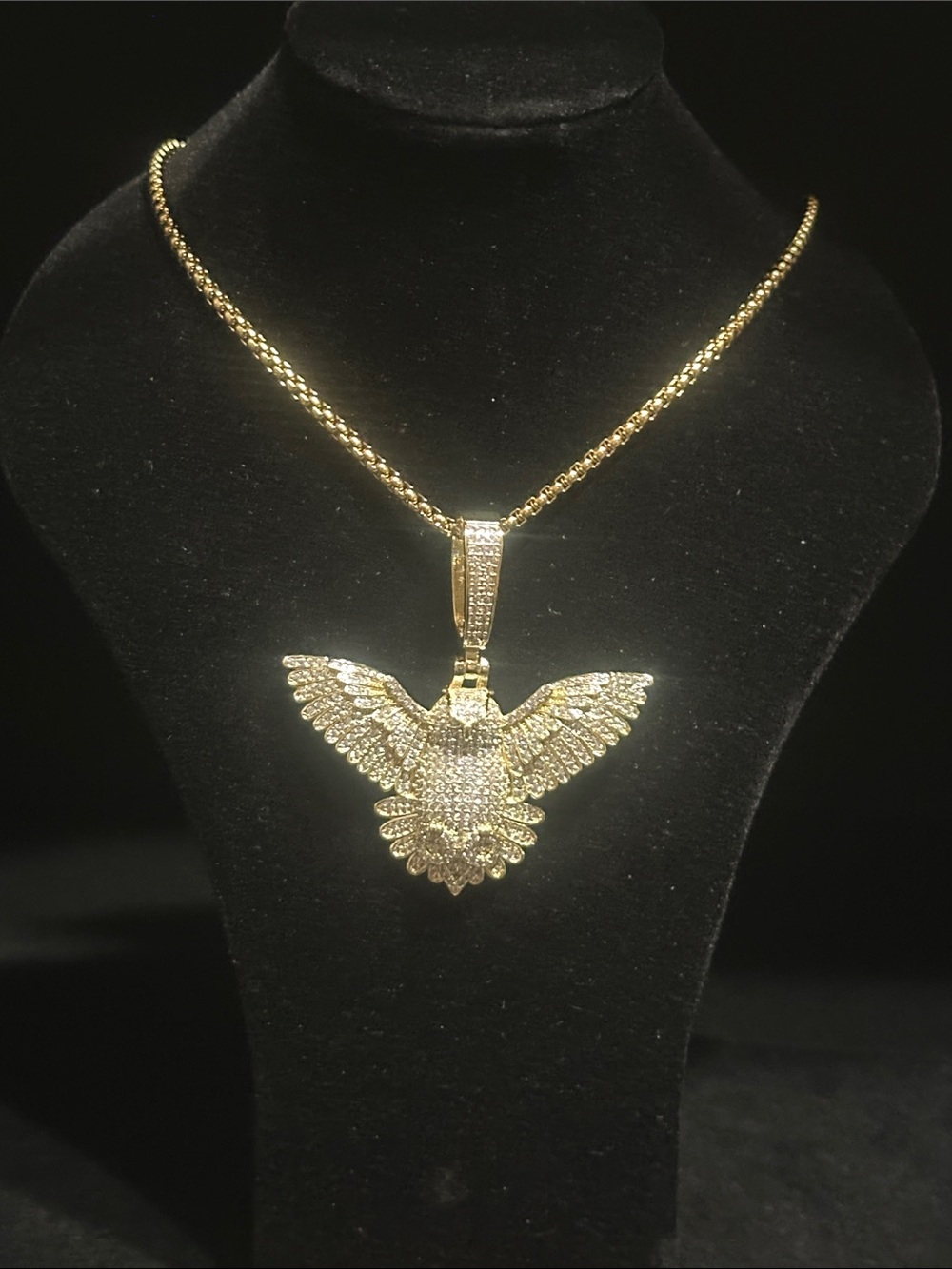 Gold Owl Pendant Necklace - Women's Jewelry